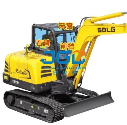 E690H / 635/655/675/685 حفارة الزجاج الأمامي الخلفي انحناء الذراع الأيمن كوة