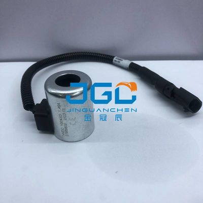 قفل السلامة الطيار ملف الصمام الكهربائي 12v 24v لـ XE135 XE150 XE215 XE245 XE305 ملحقات الحفر 1019