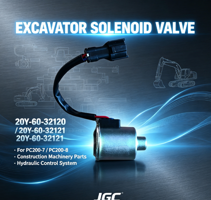 20Y-60-32120 20Y-60-32121 قطع غيار آلات البناء PC200-7-8 صمام الكهربائي الحفار
