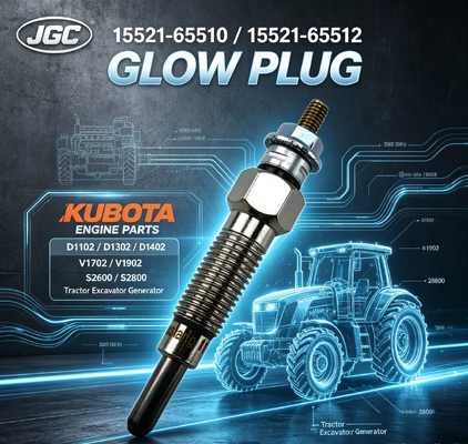 شمعة توهج D1102 D1302 D1402 V1702 V1902 S2600 S2800 15521-65510 15521-65512 لقطع غيار محركات جرارات حفارات مولدات كوبوتا