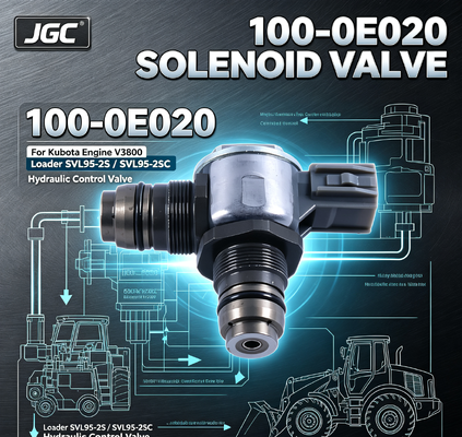 100-0E020 أجزاء الحفر صمام سولينويد لمحرك كوبوتا V3800 شاحن SVL95-2S SVL95-2SC