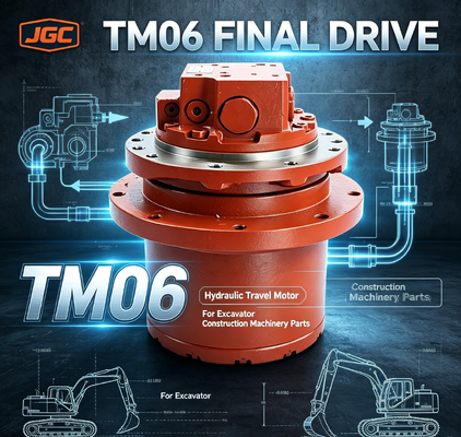 TM06 قطع غيار آلات البناء المحرك الهيدروليكي للسفر المحرك النهائي للمحفر