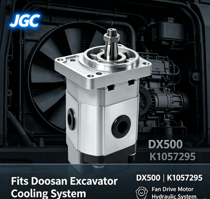 K1057295 DX500 هيدروليك مروحة محرك محرك ، عالية الأداء حفارة مروحة هيدروليكية للمحفر دوسان