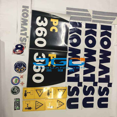 PC130 PC160 PC200 PC240 PC360 حفارة قطع غيار آلة كاملة الجسم ملصق