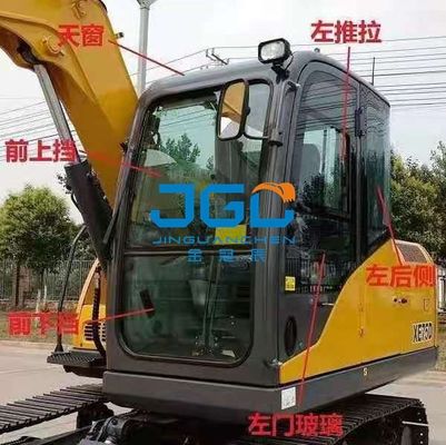 XE75DA 85C 80 الزجاج الأمامي السفلي والعتاد الزجاجي المثبط الأمامي الزجاج الخلفي الجانبي الزجاج المنحني