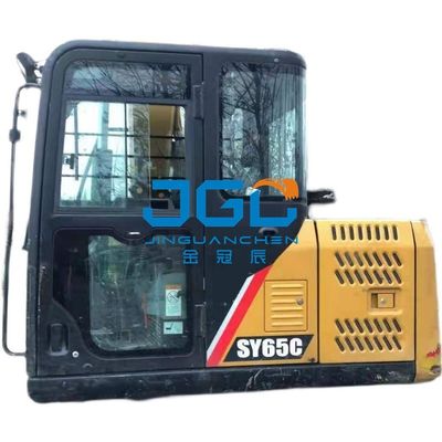 حفارة SY75C SY65C الجبهة والعتاد والعتاد السفلي كوة الباب الخلفي السفلي يربك اليسار الزجاج المقسى
