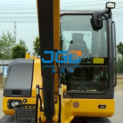 XE60D حفارة الزجاج الأمامي الأمامي السفلي منور الباب الأيمن من الزجاج المقسى