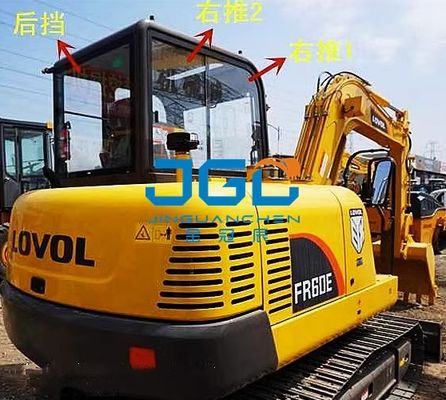 زجاج الحفار 60D الباب الخلفي الأمامي السفلي الجانب الخلفي الذراع الأيمن الزجاج المقسى