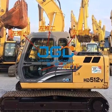 حفارة HD820 1023 1043 308R 512 آلة هوك الباب الأمامي والعتاد السفلي دفع وسحب زجاج النافذة