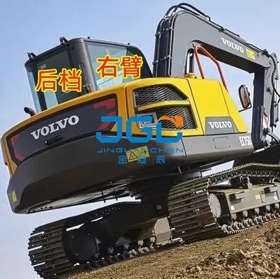 EC75D حفارة الزجاج الأمامي العلوي والسفلي الباب الأيسر ادفع الزجاج الأمامي الخلفي الأيمن كوة كبيرة