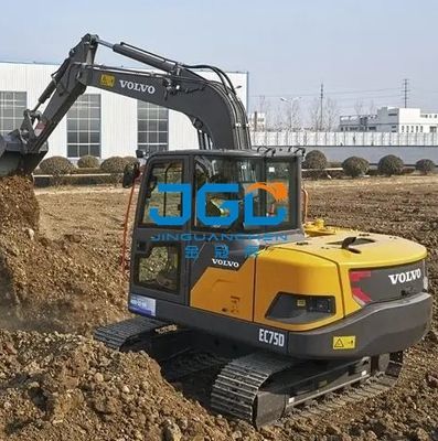 EC75D حفارة الزجاج الأمامي العلوي والسفلي الباب الأيسر ادفع الزجاج الأمامي الخلفي الأيمن كوة كبيرة