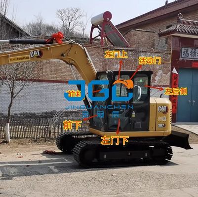 307309 ادفع واسحب زجاج ذراع النافذة للباب الأيسر قبل وبعد الزجاج الأمامي للحفارة