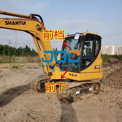 SE60-9 SE60 Excavator Front Wind Gear Left Door انزلاق النافذة الخلفية والعتاد الأيمن من الزجاج المقسى
