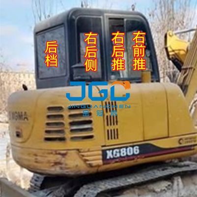 806 حفارة الجبهة السفلى والباب الخلفي والعتاد الأيمن والسحب كوة الزجاج المقسى