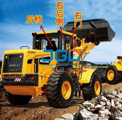 HL850K 850KS محمل الرياح الأمامية والباب الأيسر العلوي والسفلي الخلفي الخلفي والعتاد الزجاج المقسى
