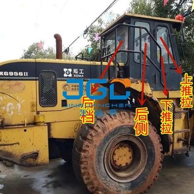 XG956-2 958 لودر زجاج الباب الأمامي نافذة منزلقة على الزجاج الأمامي الخلفي الجانب الزجاج المقوى