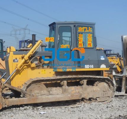 SD16TL SD13 23 22 الجرافة الزجاج الأمامي والزجاج الأمامي الخلفي النوافذ المنزلقة الزجاج المقاوم