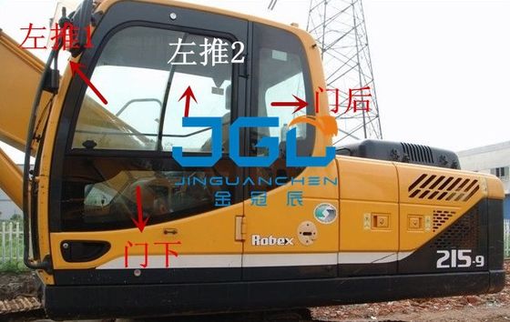 الحفرة الأمامية والخلفية الأبواب والنوافذ R215 225LC 235 335 275 305-9 الزجاج الأمامي