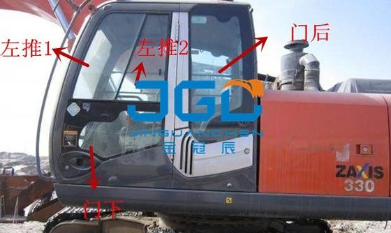 زجاج سيارة الحفر ZAX330 باب الزجاج الأمامي النافذة الزجاج الأمامي والخلفي
