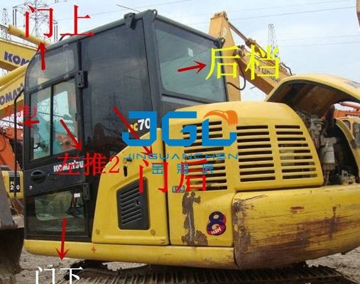 أبواب ونوافذ الحفارات PC60-8 70-8 زجاج أمامي وخلفي يسار ويمين