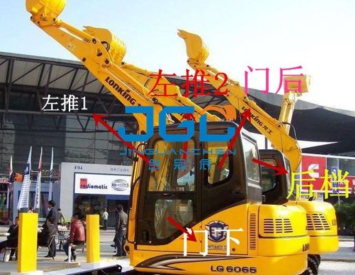 LG6065 6075 85 95 6060D أبواب ومنافذ الحفر اليسار واليمين الأمامي والخلفي الزجاج الأمامي العلوي والسفلي