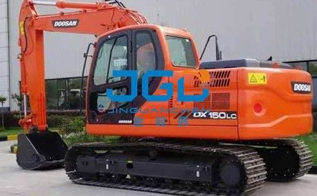 DX150-9C 150LC حفارة الباب الخلفي الأمامي كوة الزجاج الأمامي والسفلي الزجاج الأمامي