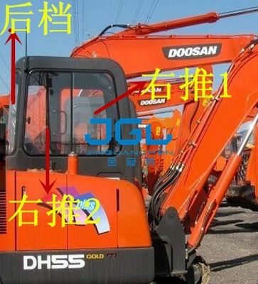 DH55GOLD حفرة أبواب زجاجية ونوافذ أعلى وأسفل اليسار واليمين الأمامية والخلفية الزجاج الأمامي