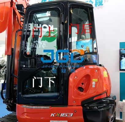 KX163-5 الحفرة المقدمة معدات التشغيل الشاشة الخلفية اليسار واليمين الأبواب والنوافذ الزجاج الأمامي