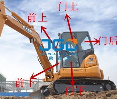 CX58C الحفرة الأمامية والخلفية الزجاج الأمامي اليسار واليمين الأبواب والنوافذ