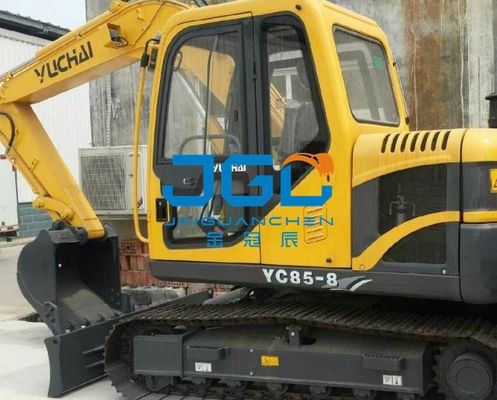 YC85-8 الحفرة المقدمة معدات التشغيل الكتلة الخلفية اليسار واليمين الأبواب والنوافذ العلوية والسفلية الزجاج الأمامي