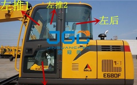 E680F 675F الحفرة أمامية و خلفية الزجاج الأمامي اليسار و اليمين زجاج النافذة