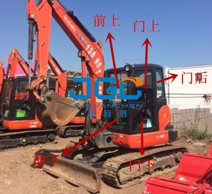 KX165-5 الحفرة المقدمة معدات التشغيل الخلفية الكتلة اليسرى واليمين الأبواب والنوافذ العلوية والسفلية الزجاج الأمامي