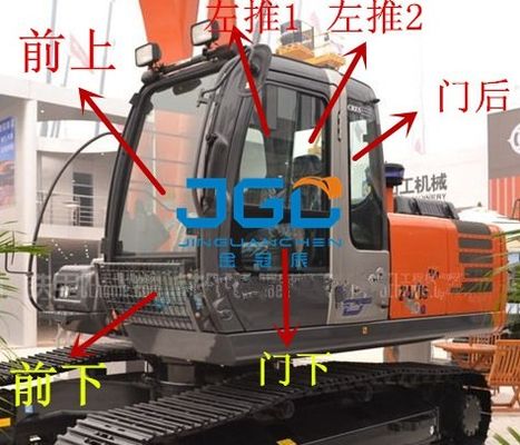 ZX360 210 240 200-3G الحفرة المقدمة والخلفية العجلات اليسرى واليمنى الأبواب ، الزجاج الأمامي العلوي والسفلي