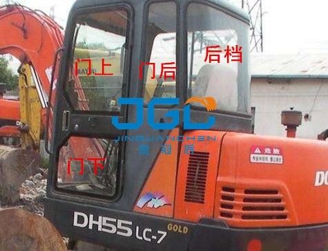 زجاج الحفر DH55-LC-7 الزجاج الأمامي والخلفي ، الأبواب والنوافذ اليسرى واليمنى