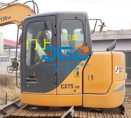 أبواب ونوافذ زجاجية للحفارة CX75، زجاج أمامي بذراع أمامي وخلفي يسار ويمين