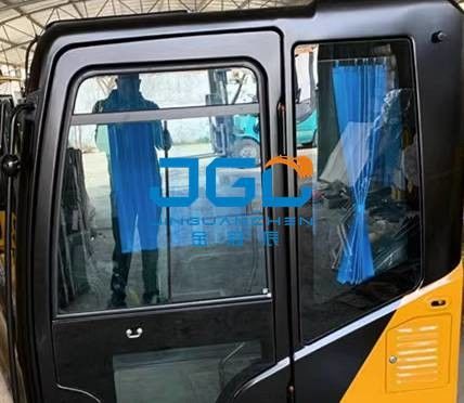 SY155W عجلة حفر الباب الأمامية والخلفية اليسار واليمين أسفل نافذة السماء ذراع كبيرة الزجاج الأمامي