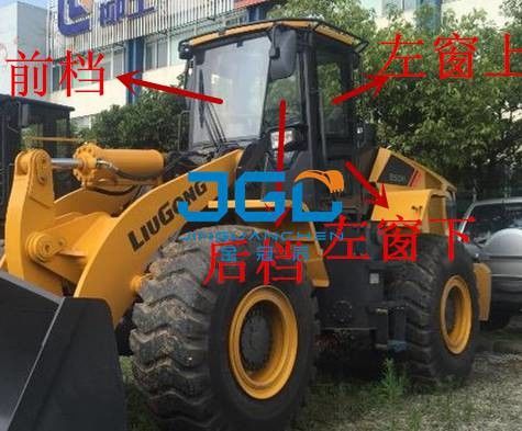اللودر الأمامي والعتاد الخلفي نافذة الباب الأمامي الأيسر والأيمن 840 850H 860H 870