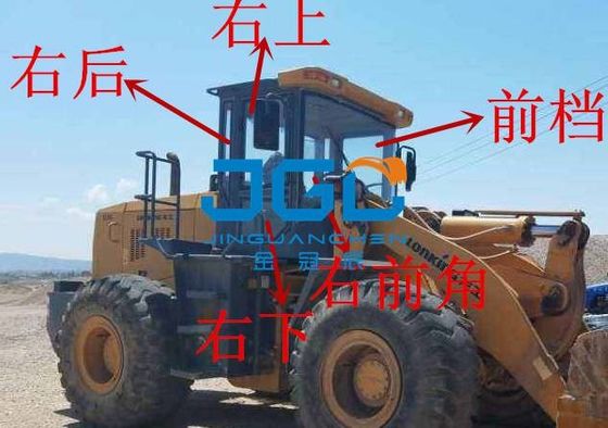 ZL50C 50D 50E محمل العتاد الأمامي والعتاد الخلفي اليسار واليمين نافذة جانبية زاوية رافعة شوكية الزجاج المقسى