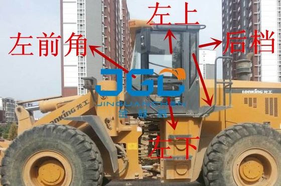 ZL50C 50D 50E محمل العتاد الأمامي والعتاد الخلفي اليسار واليمين نافذة جانبية زاوية رافعة شوكية الزجاج المقسى