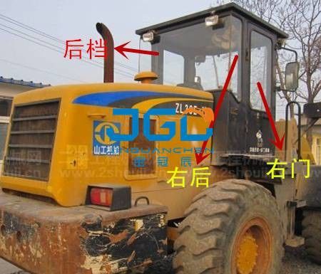 اللودر ZL30E-1-2 الملحقات الميكانيكية للزجاج الأمامي والخلفي