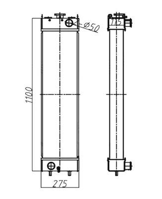 205-03-35151 الحفرة الهيدروليكية HB215 HB205 HB205-1 HB215-1 المبرد