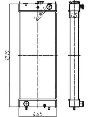 PC360-8 PC360LC-8 207-03-75121 للبيع في مصانع رادياتور الحفر