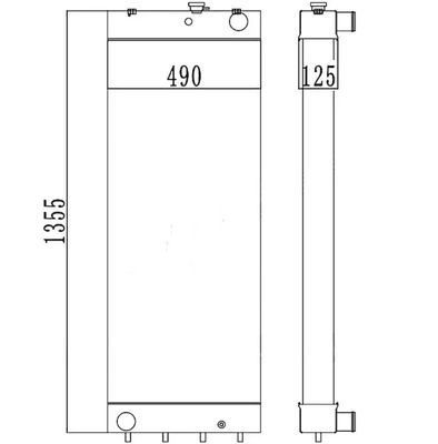 208-03-7511-8 PC450LC-8 PC450-7EO PC450LC-7EO رادياتور الحفر