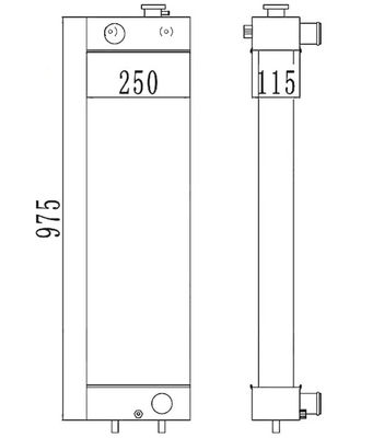PC128-8 PC128-6 PC128US-2 PC138US-2 رادياتور الحفر 22B-03-13110