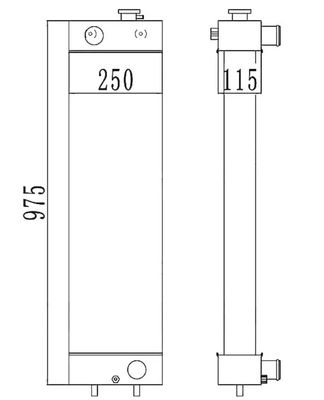 22B-03-13110 PC128-8 PC128-6 PC128US-2 PC138US-2 رادياتور الحفر