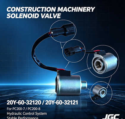 20Y-60-32120 20Y-60-32121 قطع غيار آلات البناء PC200-7-8 صمام الكهربائي الحفار