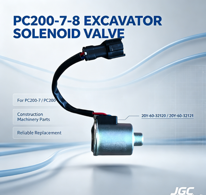 20Y-60-32120 20Y-60-32121 قطع غيار آلات البناء PC200-7-8 صمام الكهربائي الحفار