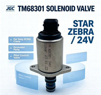 صمام الملف اللولبي النسبي التجريبي الجديد STAR ZEBRA TM68301 لقطع غيار الحفارات لرافعة Sany XCMG 24V لصناعات البيع بالتجزئة