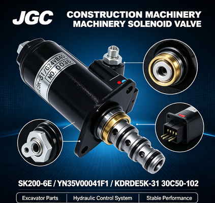 الصمام الكهربائي للمحفر SK200-6E YN35V00041F1 KDRDE5K-31 30C50-102