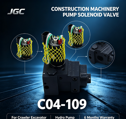 أفضل سعر C04-109 مضخة الحفر الزحفية صمام سولينويد للضخة المائية آلات البناء 6 أشهر الضمان
